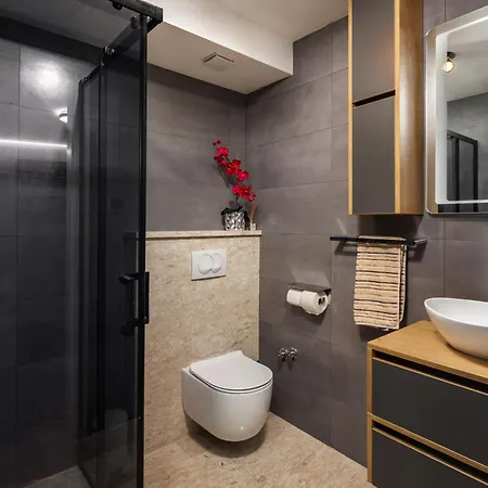 דירה The Flat - Penthouse With Pool, Barbecue & אופטיה